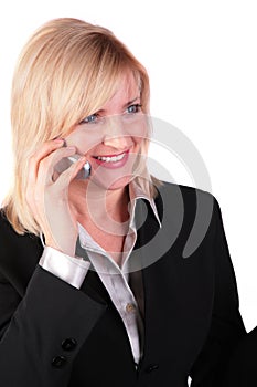 Middleaged businesswoman with cellphone 2