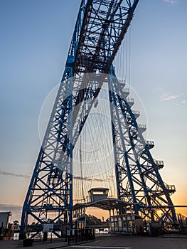 The gondala at the Middlesbrough Transporter Bridge photo