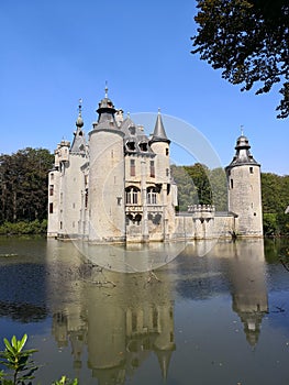 Mideaval Castle in a lake