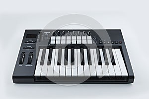 Midi controller keyboard, pads nobs and keys