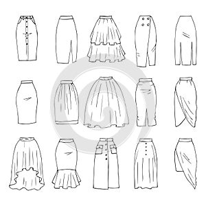 Midi skirts