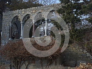 Midieval Replica Gothic Arched Wall, Gloucester MA