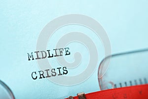 Midlife crisis concept