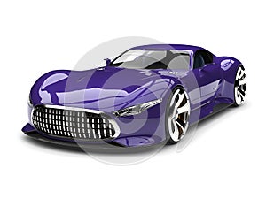 Midnight purple modern super sports car