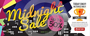 Midnight Sale 1500x600 pixel.