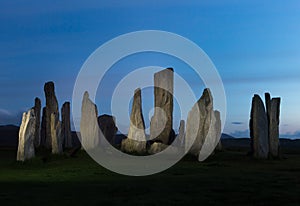 Midnight standing stones