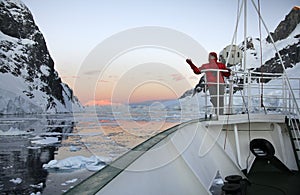 Midnight Sun in Antarctica