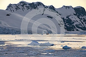 Midnight Sun - Lamaire Channel - Antarctica