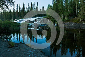 Midnight Sun Reflective Pond