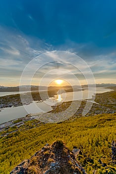 Midnight Sun in Tromso, Norway