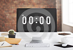 Midnight Time Tomorrow Timing Concept