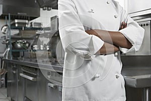 Midsection Of Chef With Arms Crossed