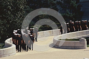 Midshipmen in formation