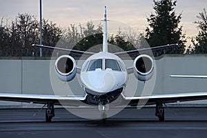 Midsize jet cockpit