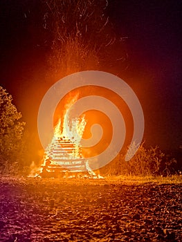 Midsummer Bonfires over Slovakia