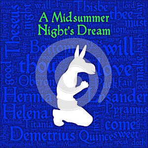 A Midsummer night`s dream wordcloud