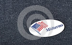 Midterms sticker on shirt