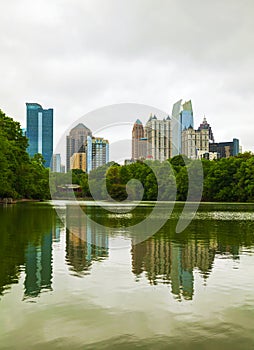 Midtown Atlanta on a cloudy day