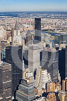 Midtown Manhattan cityscape at midday