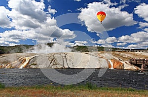 Midway Geyser Basin in Yellowstone