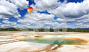 Midway Geyser Basin in Yellowstone