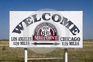 The Midway point along Route 66