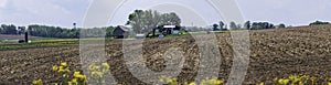 Midwestern farmstead panorama