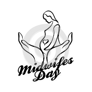Midwifes Day Logo Symbol