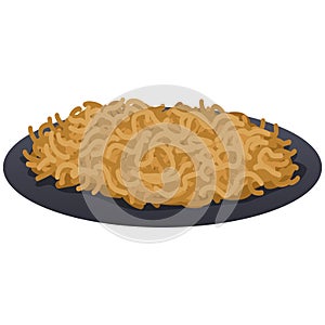 Mie Goreng Fried Noodle Illustration