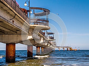 Miedzyzdroje Pier, Baltic Sea, Poland