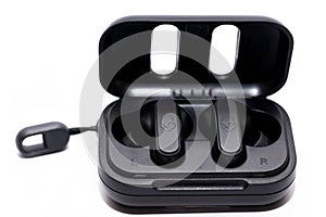 Skullcandy Dime true wireless earbuds on white background.