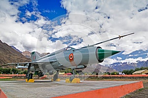 A MIG-21 fighter plane used by India in Kargil war 1999 Operation Vijay