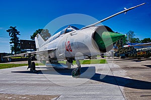 MiG-21 a supersonic jet fighter photo