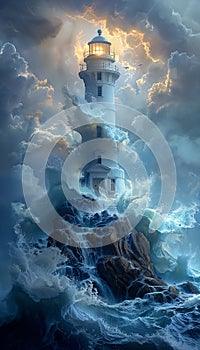 The Mighty Lighthouse: A Glimpse into the Stormy Realms of Posei