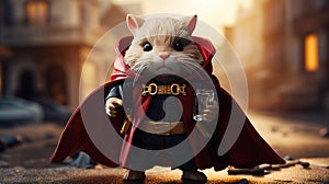 Mighty Mouse: A Tiny Superhero Ready to Save the Day