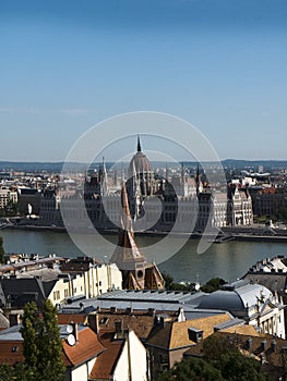 The mighty River Danube as it flows through the city of Budapest on its way from Vienna down to the Black Sea