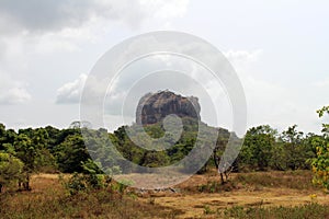 The mighty Sigiriya - The Lion Rock-, as seen from the entrance