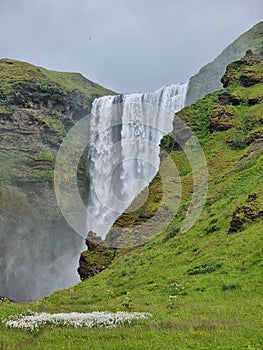 The mighty Skógafoss