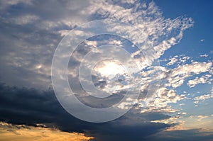 Mighty stormy clouds