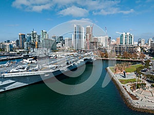 Mighty USS Midway - an aircraft carrier of the United States Navy, the lead ship of its class.