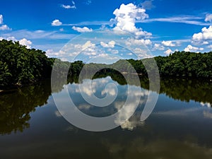 The Mighty Wabash River in Lafayette Indiana photo