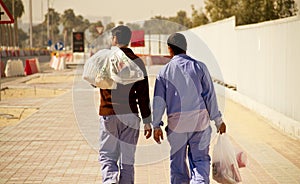 Migrant Workers in Doha, Qatar