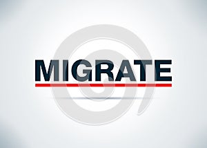 Migrate Abstract Flat Background Design Illustration