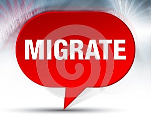 Migrate Red Bubble Background photo