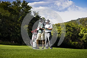 Miguel Angel Jimenez & Caddy