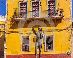 Miguel Hidalgo Statue Alhondiga de Granaditas Guanajuato Mexico photo
