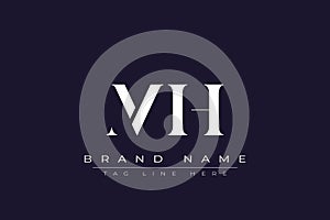 MIH abstract letter logo design