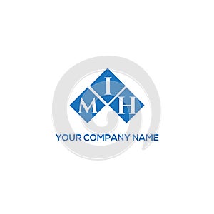 MIH letter logo design on WHITE background. MIH creative initials letter logo concept. MIH letter design