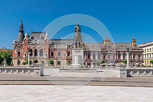 Mihai Viteazu sculpture in the Union Square in Oradea, Romania, Crisana Region