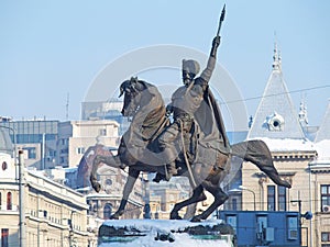 Mihai Viteazu statue in center of Bucharest